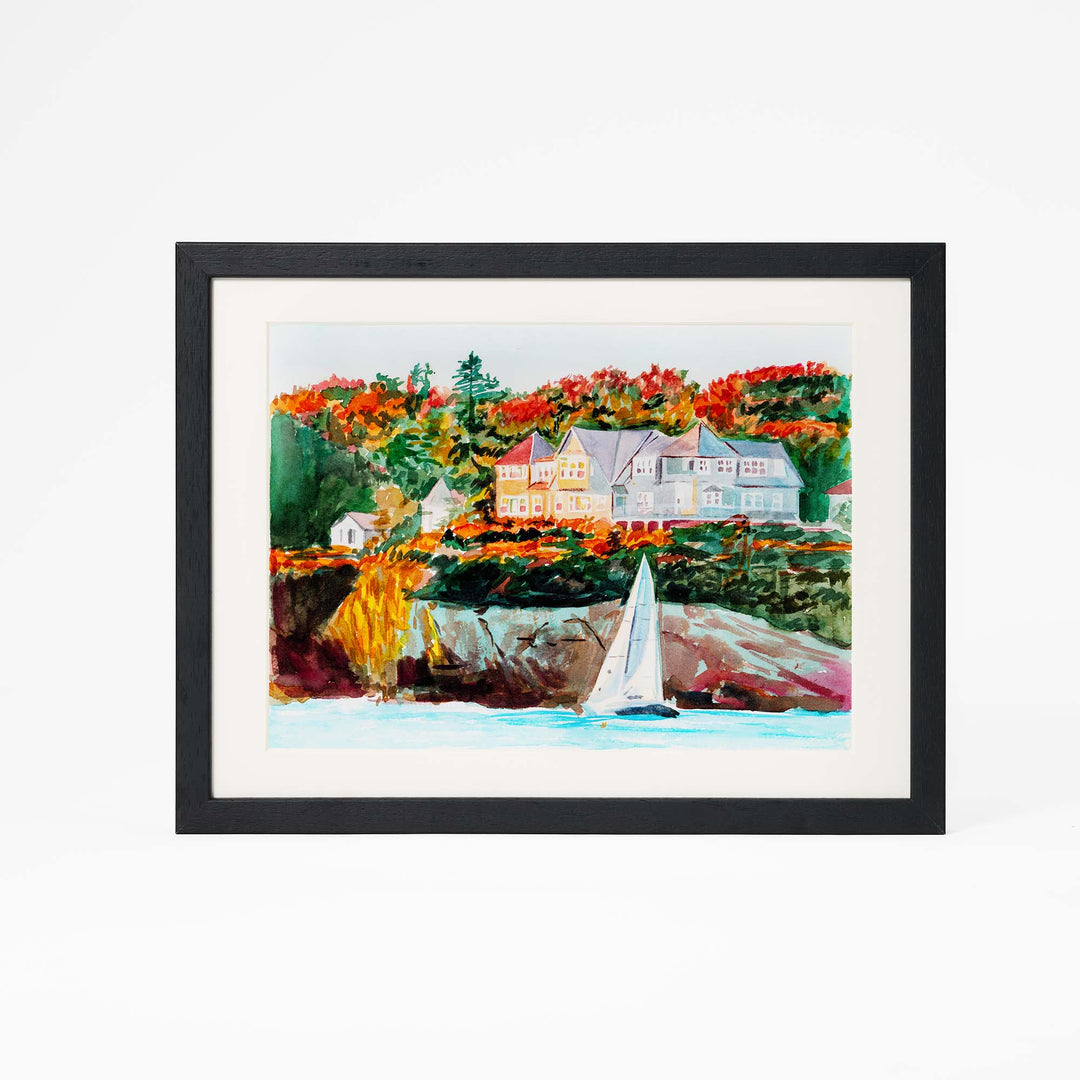 Custom watercolor house portrait – hand-painted from photo