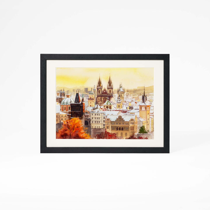 Custom watercolor landscape portrait – hand-painted from photo