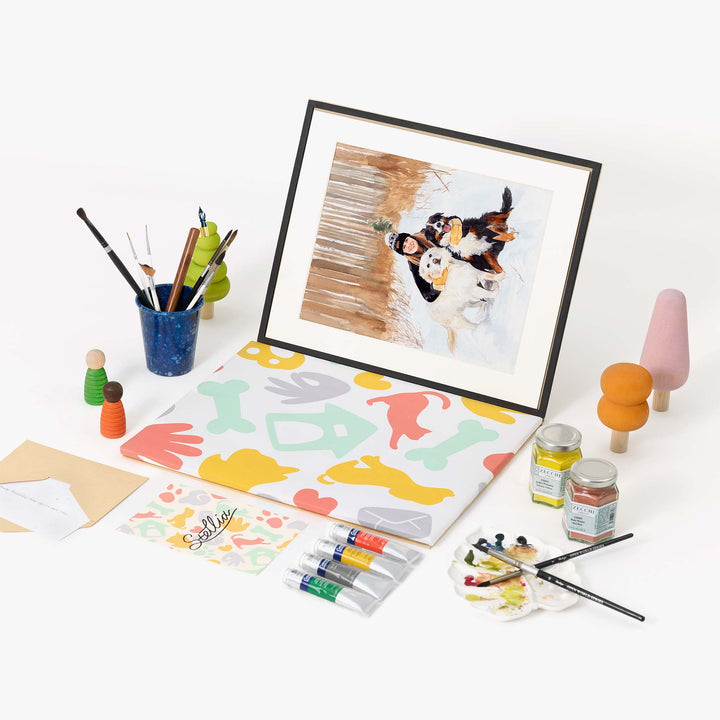 Custom watercolor portrait of one person – hand-painted from photo